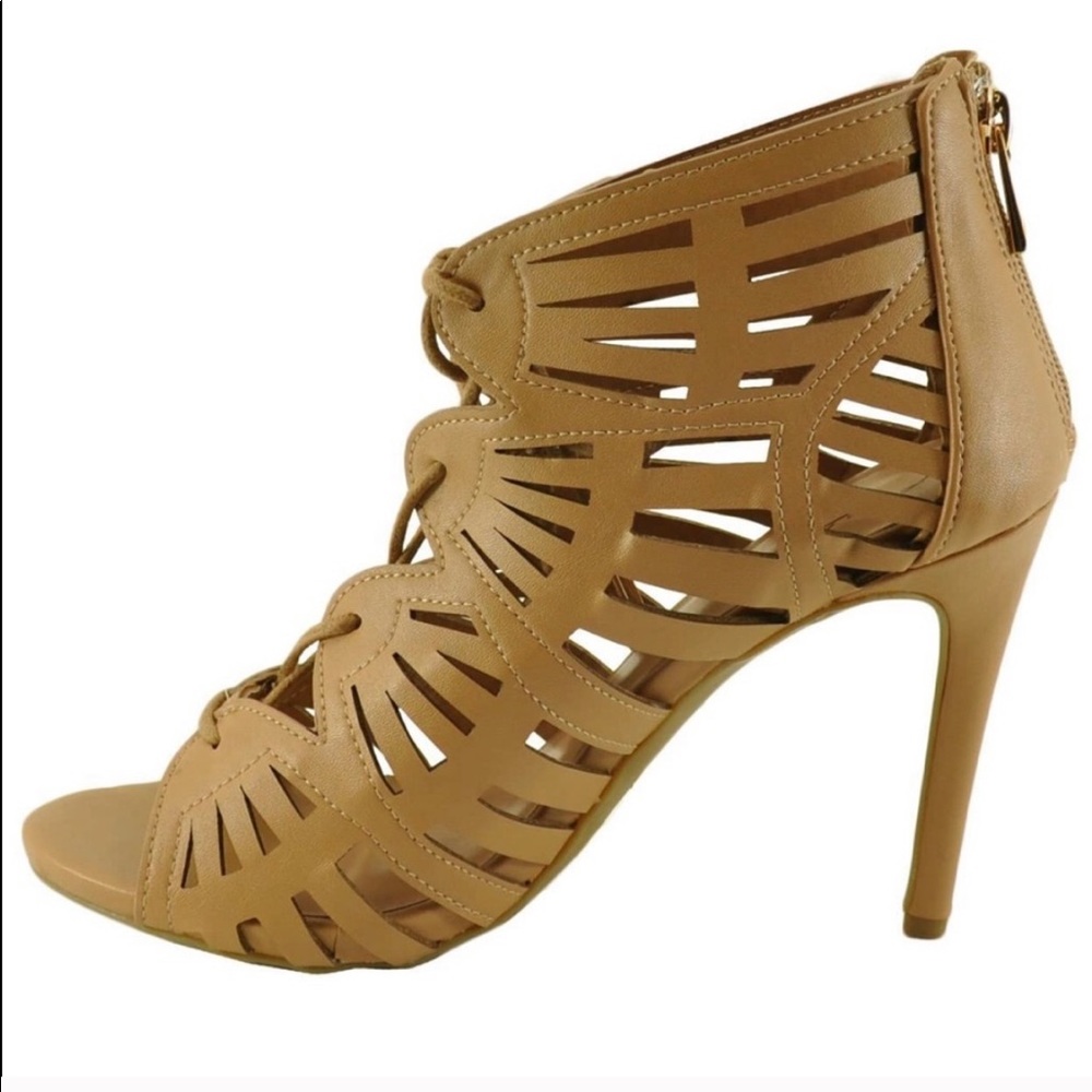 Brand New Anne Michelle Bootie Sandals Nude